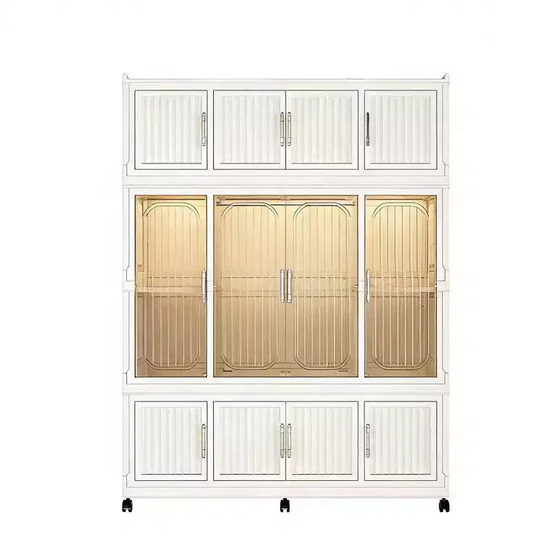 Clihome Armoire portable, Organisateurs de placard pour vêtements, Commode à vêtements, Armoire de rangement pour bébé