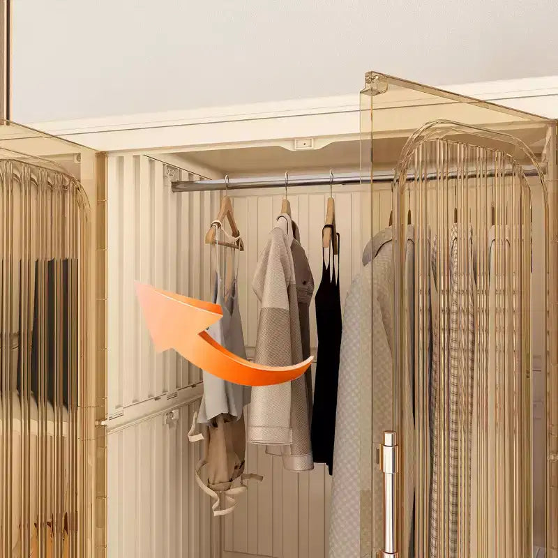 Clihome Armoire portable, Organisateurs de placard pour vêtements, Commode à vêtements, Armoire de rangement pour bébé
