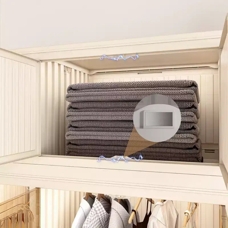 Clihome Armoire portable, Organisateurs de placard pour vêtements, Commode à vêtements, Armoire de rangement pour bébé