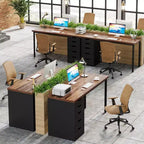 Bureau informatique avec 5 tiroirs, bureau à domicile rustique marron de 120 cm avec rangement, bureau moderne simple pour ordinateur portable, table d'étude pour petits espaces
