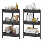 Costway 2-Pack 3-Tier Shelf w/Detachable Design & Drainage Holes Freestanding Storage