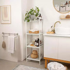 Étagère en métal 12 unités de rangement étroites pour l'organisation de la salle de bain, de la cuisine et de la buanderie (Lot de 1)