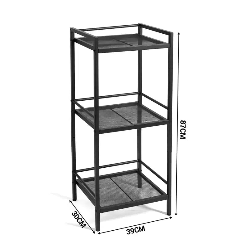 Étagère en métal 12 unités de rangement étroites pour l'organisation de la salle de bain, de la cuisine et de la buanderie (Lot de 1)
