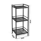 Étagère en métal 12 unités de rangement étroites pour l'organisation de la salle de bain, de la cuisine et de la buanderie (Lot de 1)