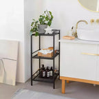 Étagère en métal 12 unités de rangement étroites pour l'organisation de la salle de bain, de la cuisine et de la buanderie (Lot de 1)