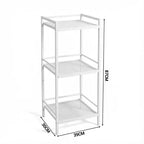 Étagère en métal 12 unités de rangement étroites pour l'organisation de la salle de bain, de la cuisine et de la buanderie (Lot de 1)