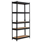 Heavy Duty Storage Shelves, 5 Tier Garage Storage Shelving, Adjustable Metal Storage Shelf Unit, Easy Assemble Garage Storage Shelving