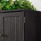 72-Inch Tall Storage Cabinet with 8 Doors and 4 Shelves for Living Room, Kitchen, or Office