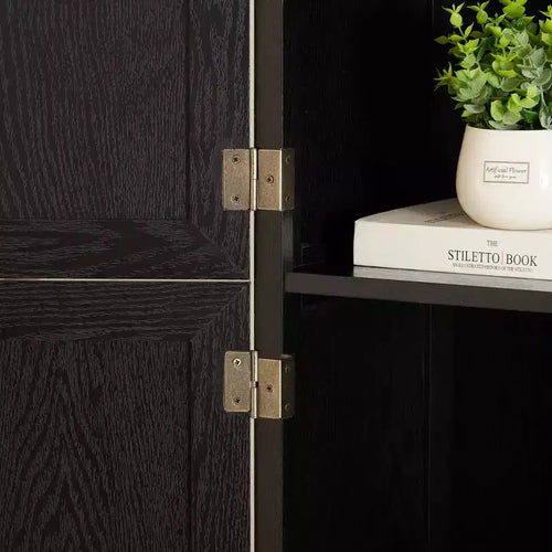 Armoire de rangement haute de 183 cm avec 8 portes et 4 étagères pour salon, cuisine ou bureau