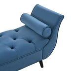Banc de bout de lit moderne en velours pour chambre à coucher, banc capitonné avec pieds en bois massif pour salon ou entrée - Panipeachy