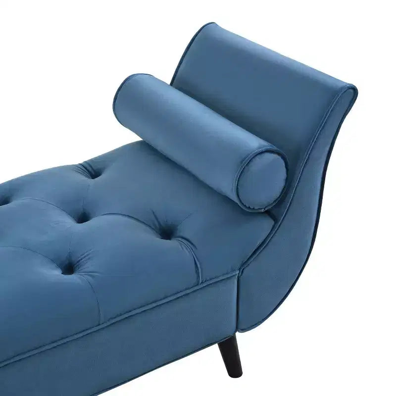 Banc de bout de lit moderne en velours pour chambre à coucher, banc capitonné avec pieds en bois massif pour salon ou entrée - Panipeachy
