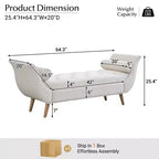 Banc de bout de lit moderne en velours pour chambre à coucher, banc capitonné avec pieds en bois massif pour salon ou entrée - Panipeachy