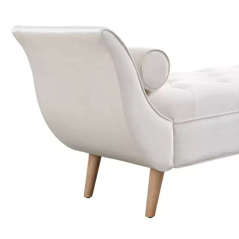 Banc de bout de lit moderne en velours pour chambre à coucher, banc capitonné avec pieds en bois massif pour salon ou entrée - Panipeachy