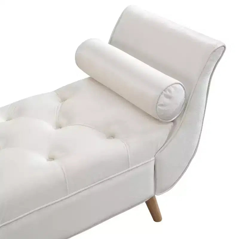 Banc de bout de lit moderne en velours pour chambre à coucher, banc capitonné avec pieds en bois massif pour salon ou entrée - Panipeachy