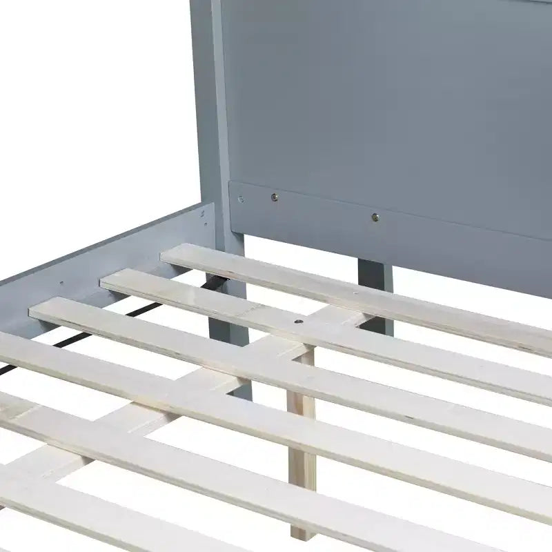Lit superposé Bellemave double sur grand format avec 2 tiroirs, toboggan, lit superposé en bois d'hévéa avec étagères et échelle, gain de place, sommier tapissier non requis