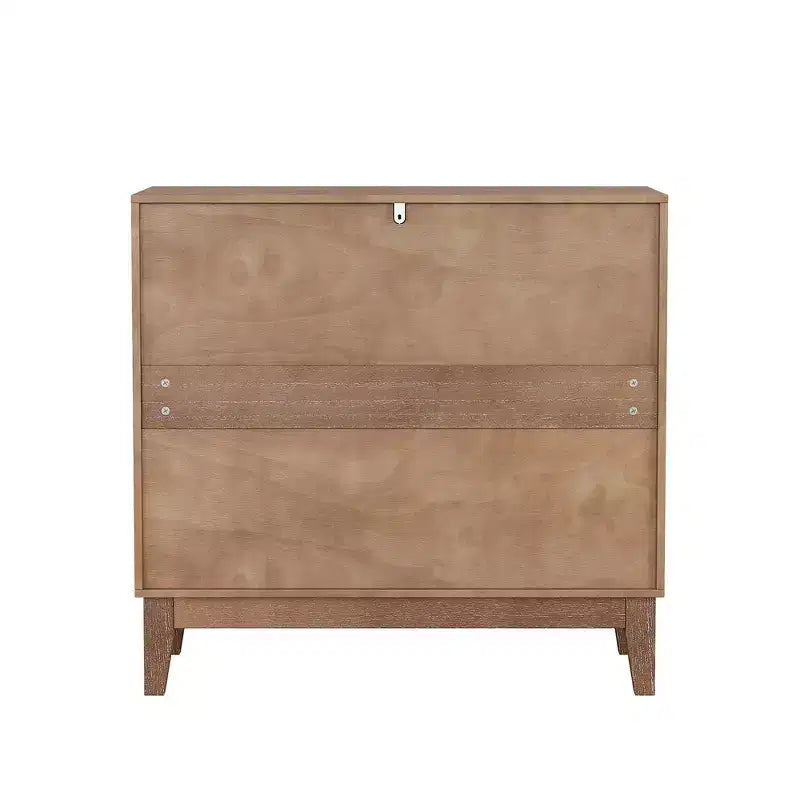 MAYEERTY 31.5 Buffet avec 2 portes et étagères réglables au design géométrique pour salon, cuisine, salle à manger, beige