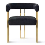 Ensemble Table à Manger Ovale Extensible 3-en-1 avec Chaises Rembourrées en Chenille et Pieds en Métal Doré, Meuble de Salle à Manger Polyvalent - Panipeachy