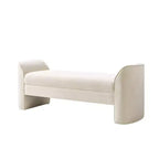 Donna Modern Bench with Chenille Fabric|HULALA HOME-BEIGE
