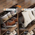 Meuble à chaussures avec 6 tiroirs basculants, meuble à chaussures en bois avec étagères réglables, organiseur de rangement à chaussures à 3 niveaux pour entrée, couloir, salon