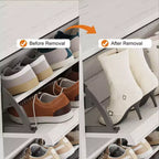 Meuble à chaussures avec 6 tiroirs basculants, meuble à chaussures en bois avec étagères réglables, organiseur de rangement à chaussures à 3 niveaux pour entrée, couloir, salon