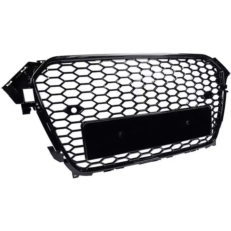 Acekool Calandre avant Audi A4 B8PA 8K0853651E, maille nid d'abeille noire brillante, remplacement ABS, modèle européen, mise à niveau pare-chocs avant sans logo