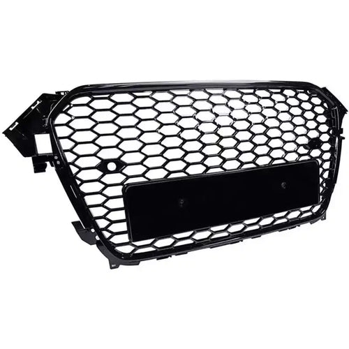 Acekool Calandre avant Audi A4 B8PA 8K0853651E, maille nid d'abeille noire brillante, remplacement ABS, modèle européen, mise à niveau pare-chocs avant sans logo