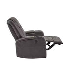 Fauteuil Uvalde avec chargeur USB/sans fil et haut-parleur - Gris - iNSPIRE Q