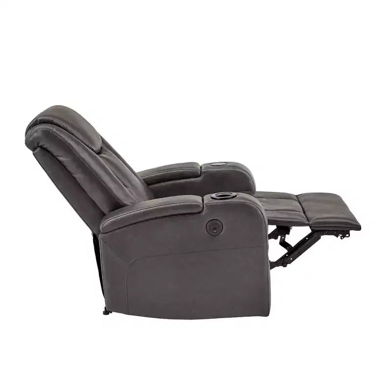 Fauteuil Uvalde avec chargeur USB/sans fil et haut-parleur - Gris - iNSPIRE Q