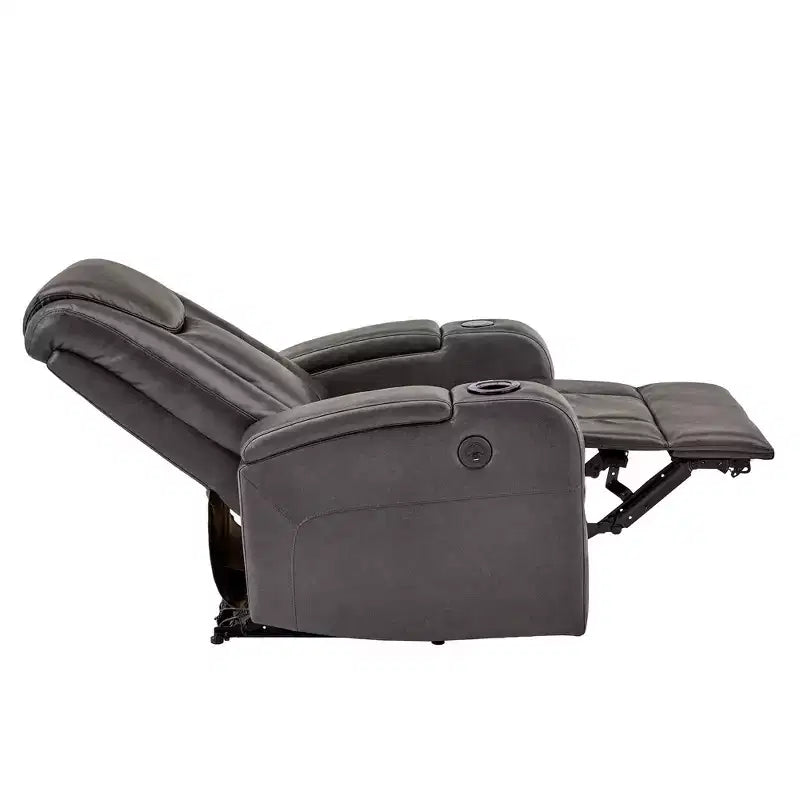Fauteuil Uvalde avec chargeur USB/sans fil et haut-parleur - Gris - iNSPIRE Q