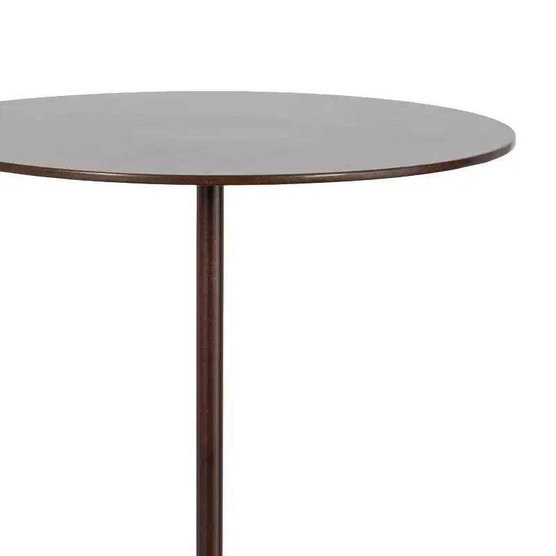 Table d'appoint Kate and Laurel Joya en bois sculpté et métal, 10x10x22, blanc