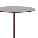Table d'appoint Kate and Laurel Joya en bois sculpté et métal, 10x10x22, blanc