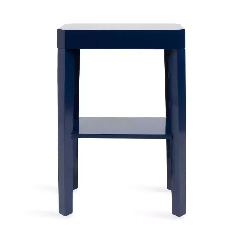 Table d'appoint en bois Talcott de Kate et Laurel, 16x10x25, bleu marine