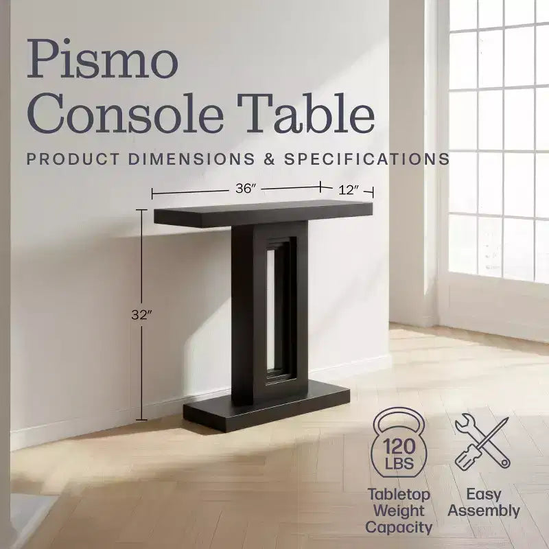 Console en bois massif Pismo de 36 po