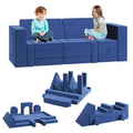 Modular Kids Play Couch, 22Pcs/13Pcs Kids Explorer Couch, Convertible Foam Play Couch for Bedroom and Playroom Furniture, 2 Seat Gray Couch for Kids