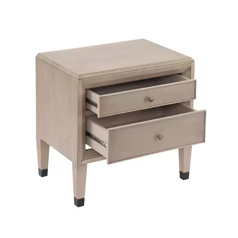 Christopher Knight Home Chaitanya Chevet Moderne en Bois à 2 Tiroirs