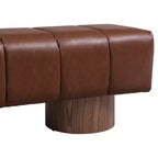 Banc de salle à manger moderne capitonné 64", banc d'entrée, banc de fenêtre pour salon ou entrée, aucun assemblage requis - Panipeachy