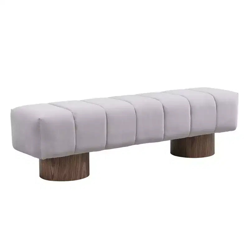 Banc de salle à manger moderne capitonné 64", banc d'entrée, banc de fenêtre pour salon ou entrée, aucun assemblage requis - Panipeachy