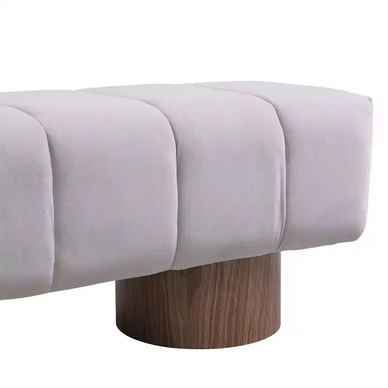 Banc de salle à manger moderne capitonné 64", banc d'entrée, banc de fenêtre pour salon ou entrée, aucun assemblage requis - Panipeachy