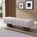64 Modern Upholstered Dining Bench, Entryway Bench, Window Bench for Living Room or Entryway, No Assembly Required-Panipeachy