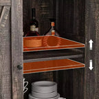 Meuble Console d'Appoint Fermier 2 Pièces à 2 Portes avec Étagères Réglables, Buffet pour Salon, Salle à Manger, Couloir