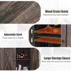 Meuble Console d'Appoint Fermier 2 Pièces à 2 Portes avec Étagères Réglables, Buffet pour Salon, Salle à Manger, Couloir