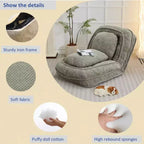 Canapé-lit de sol réglable multiposition, chaise longue pour s'asseoir et dormir, meuble de salon ou de chambre à coucher peu encombrant
