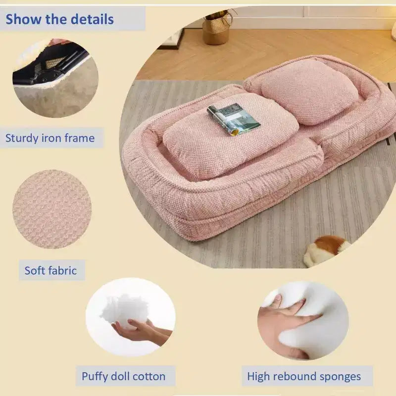 Canapé-lit de sol réglable multiposition, chaise longue pour s'asseoir et dormir, meuble de salon ou de chambre à coucher peu encombrant