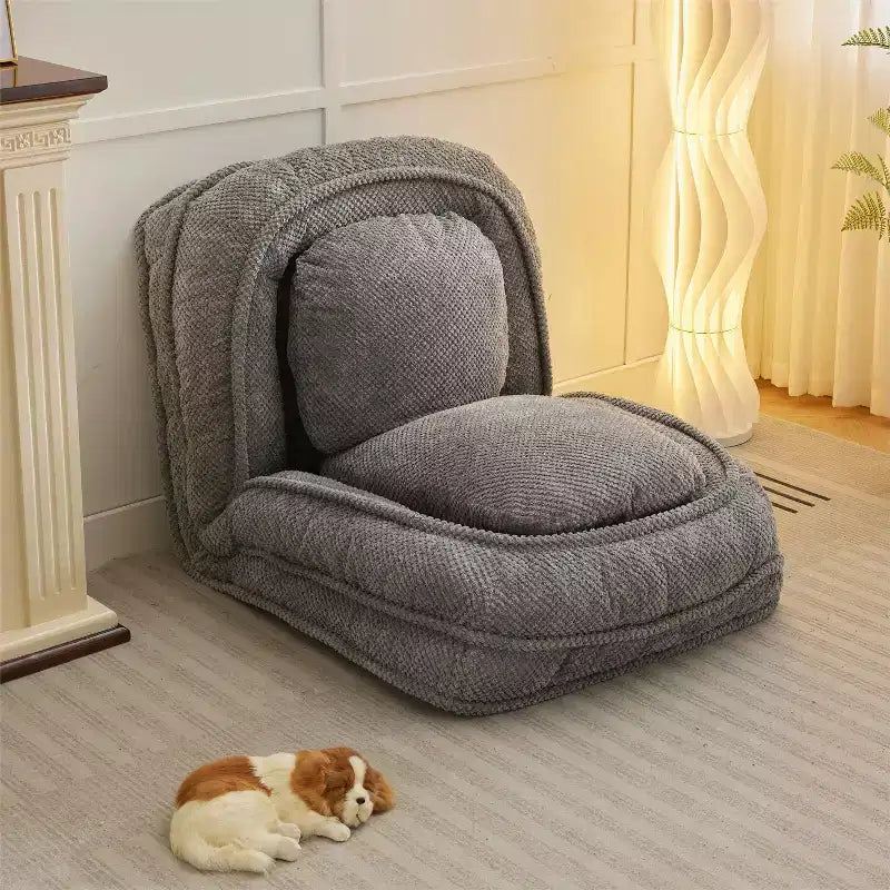Canapé-lit de sol réglable multiposition, chaise longue pour s'asseoir et dormir, meuble de salon ou de chambre à coucher peu encombrant