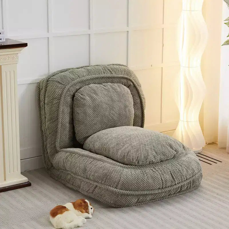 Canapé-lit de sol réglable multiposition, chaise longue pour s'asseoir et dormir, meuble de salon ou de chambre à coucher peu encombrant