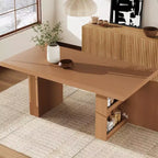 Table de salle à manger de 71 po avec pieds cannelés et rangement, table de cuisine de style ferme moderne pour les réunions de famille, 6 à 8 places