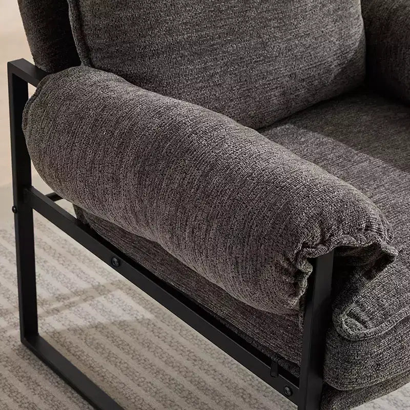 Fauteuil inclinable de sol réglable avec dossier inclinable à 90-180 degrés, canapé de jeu pliable et rembourré pour salon et chambre