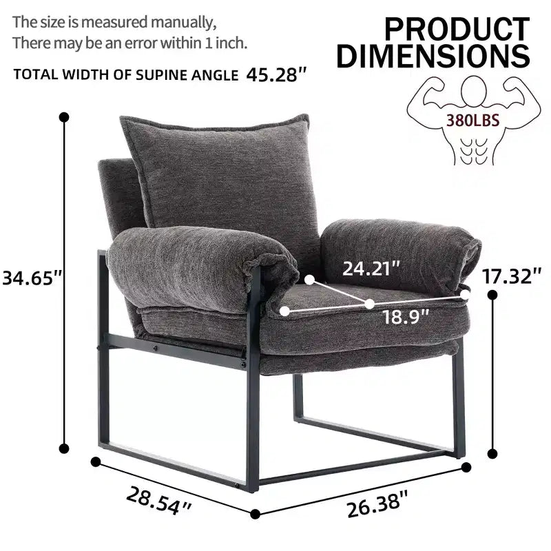 Fauteuil inclinable de sol réglable avec dossier inclinable à 90-180 degrés, canapé de jeu pliable et rembourré pour salon et chambre