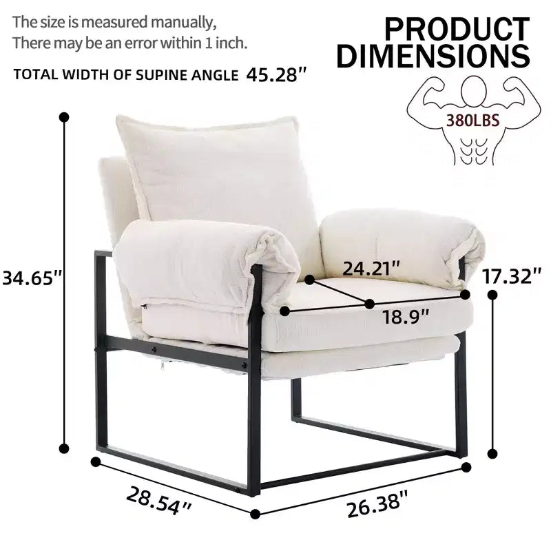 Fauteuil inclinable de sol réglable avec dossier inclinable à 90-180 degrés, canapé de jeu pliable et rembourré pour salon et chambre