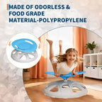 Chaise sensorielle pivotante à 360° pour enfants autistes et TDAH – Siège rotatif avec poignées de sécurité, base antidérapante, entraîneur d'équilibre et de coordination corporelle